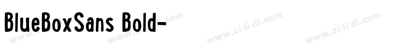 BlueBoxSans Bold字体转换 BlueBoxSans Bold字体转换